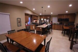 ASPIRE home kitchen and dining area